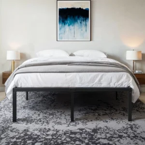 HOOMIC Twin Metal Bed Frame, Stable Mattress Foundation, Foldable Structure, Noise-Free, No Box Spring Needed, Easy Set-Up