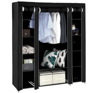 69 Portable Clothes Closet Wardrobe Storage Organizer with Non-Woven Fabric Quick and Easy to Assemble Extra Strong