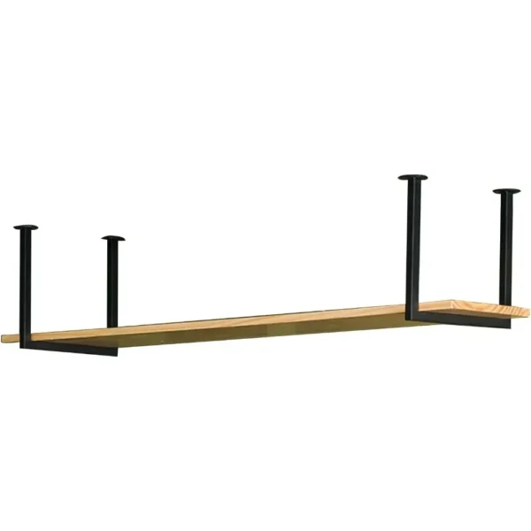 Ceiling Storage Shelf, 1 Layer Wood Ceiling Mount Shelf, Hanging Floating Shelves for wall,