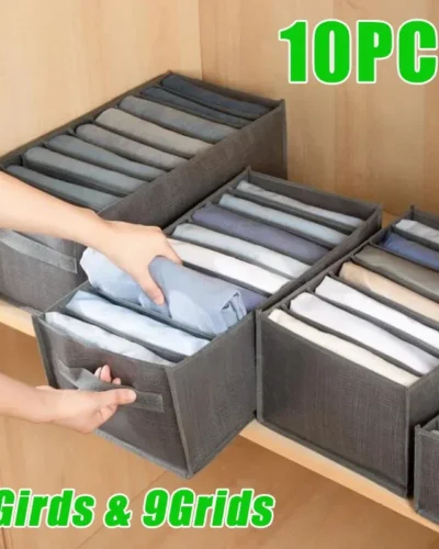 Closets Clothes Organizer Pants Jeans Storage Box Cabinet Organizer Drawers Underwear Socks T-Shirt Wardrobe Storage Organizers