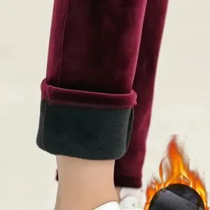 Winter Thicken Velvet Pencil Pants Women's High Waist Plush Fleece Lined Big Size 5xl Ankle-length Pantalons New Slim Leggings