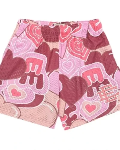 EE Eric Emanuel Basic Shorts 2024 men's fitness shorts beach pants sports mesh breathable Men's shorts Fashion mesh shorts men