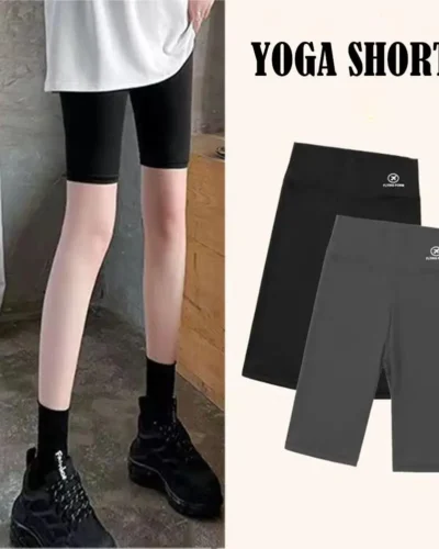 Yoga Fitness Shorts Female Capris A Small Man With Pants A Pants High Thick Waist Pants Running Yoga Women's Tight Pants