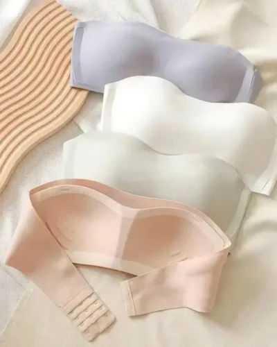 Sexy Seamless Tube Top Bra Invisible strapless Bras Women Underwear thin Non slip Push up Bralette Wireless Female Lingerie