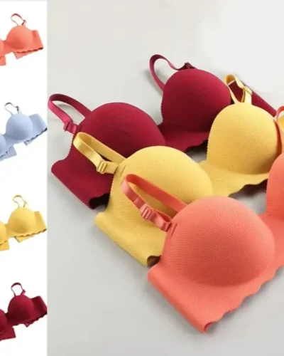 2025 Sexy Bras Women Solid Color Seamless Underwear Wireless Lingerie One-pieces Convertible Straps Brassiere Bra Women Lingerie