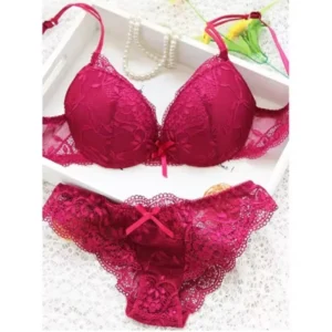 Women Lingerie Set Fashion Lace Lingerie Sets For Ladies Soild Color Bra Comfortable Intimates Underwear Suit Female
