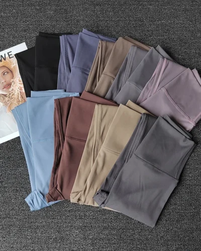 High Waist Naked Feeling Leggings Women Fitness Running Yoga Leggings Pants Gym Tight Leggings Comfortable Workout Leggings