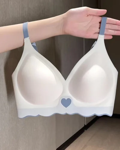 Top Non-marking Women's Bra Without Steel Ring Gathering Anti-sagging Comfortable And Small Women's Underwear Thin Section