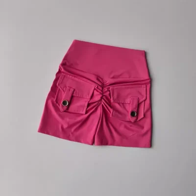 Women's Sports Yoga Shorts With pockets High Waist Tights Push Up Running Fitness Shorts Cycling Shorts Sexy Booty Gym Shorts