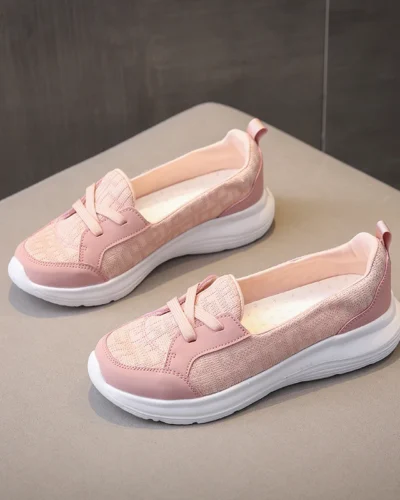 2023New Women's Shoes Summer Fashion Flat Lazy Sneakers Breathable Comfortable Light Shallow Mouth Slip-on Non-slip Casual Shoes