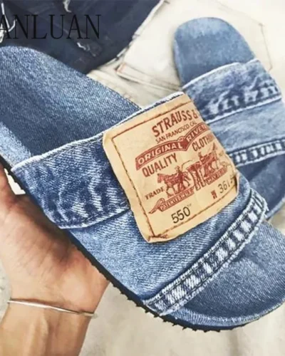 2024 Boutique Summer Women's Slippers New High Quality Thick-soled Women's Shoes Fashion Trend Non-slip Casual Sandals