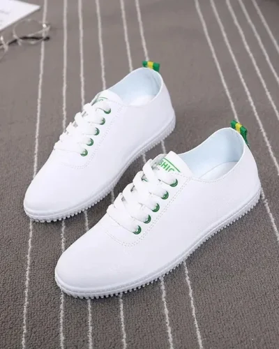 Women Shoes Summer 2024 Spring Women White Casual Shoes Breathable Flats Fashion Breathable Women Sneakers