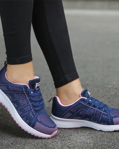 Women Sports Shoes 2023 Trends Sneakers Women Light Sport Sneaker Breathable Casual Shoes For Women White Tennis Female Footwear