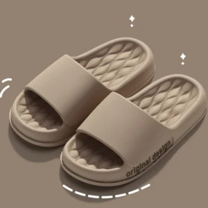 Evshine Women Letter Slippers Fashion Soft Cloud Slippers Casual Beach Slippers Shower Bathroom Shoes Non-slip House Slippers