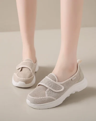 Women Walking Shoes Mesh Light Fitness Loafer Summer Spring Sports Outdoor Mother Girls Flats Breathable Sneakers Big Size 35-42