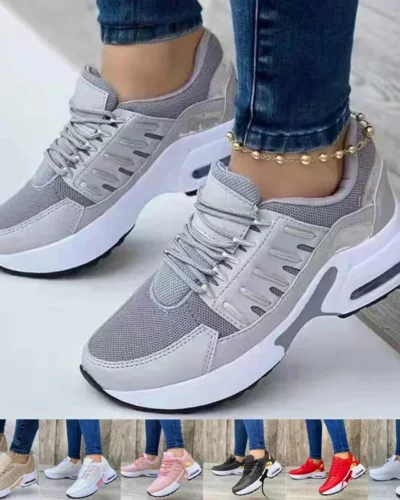 Zapatos deportivos para mujeres, zapatos de running al aire libre, zapatos de malla transpirable,  sneakers