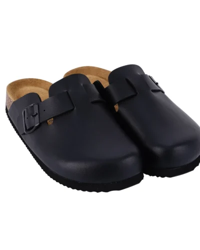 SUFU hot Sales Cork Mules Slippers For Women Fashion Leather Clogs Shoes Classic Cork Antislip Outdoor Slippers