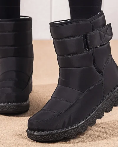 Women Boots 2024 Winter Shoes Woman Waterproof Snow Boots Winter Warm Fur Botas Mujer Korea Style Black Ankle Boots For Women