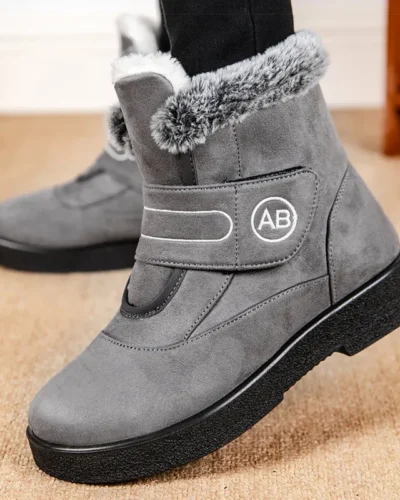 Women's Boots Super Warm Ankle Boots For Women Fur Shoes Winter Shoes Woman Snow Boots For Winter Low Heels Shoes Botas Mujer