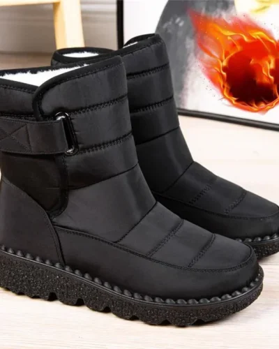 Boots Women Non Slip Waterproof Winter Snow Boots Platform Shoes for Women Warm Ankle Boots Cotton Padded Shoes Botas De Mujer