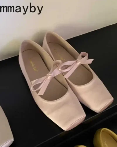 Designer Spring Flats Women's Ballet Shoes Comfort Soft Sole Shoes Outdoor Party Dress Female Slip On Shoes