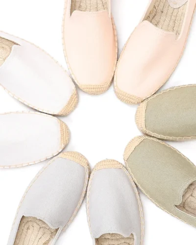 Espadrilles for Women Casual Hemp Flat Platform Concise Slip On Flats Comfortable loafers