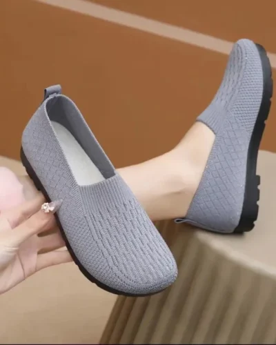 New mesh socks, women's breathable and lightweight flat shoes, women's Loafers, breathable sports shoes women's Zapatillas Mujer