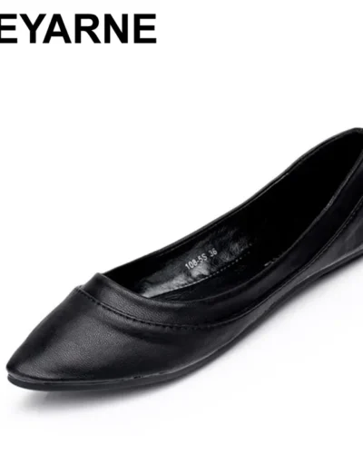 BEYARNE Womens Flats Women Casual Shoes Moccasins Shoes Woman Slip On Pointed Toe Flat Shoes zapatos planos mujer scarpe