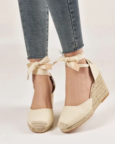 Black Platform Sandals Clogs Wedge Straw Shoes Women Summer Heels Large Size Suit Female Beige Espadrilles Handmade Girls 2024 C