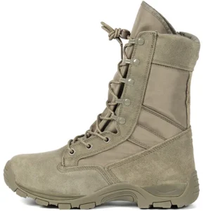 Lynjacye New Men's Women's Gray Green ZS High Top Combat Boots Desert Boots Lightweight Outdoor Hiking Boots