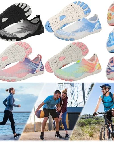 Water Shoes Non-slip Lightweight Aqua Shoes Breathable Barefoot Beach Shoes Quick Drying Soft Diving Sneakers for Outdoor Beach