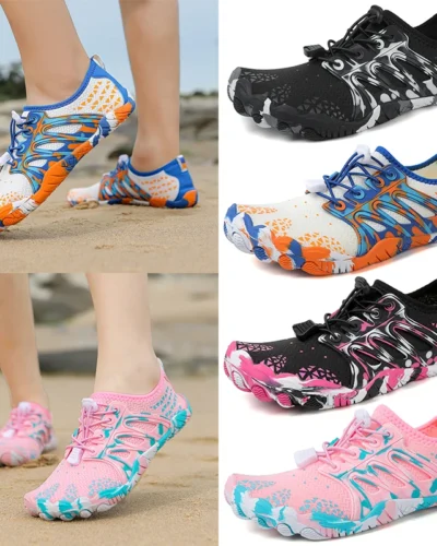 36-46# Unisex Outdoor Aqua Shoes Couples Vacation Seaside Barefoot Swim Shoes Beach Volleyball Shoes Indoor Fitness Yoga Shoes