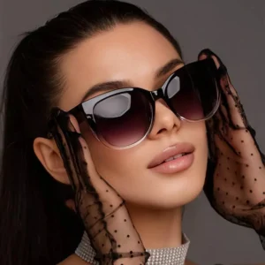2025 NEW Trendy and Fashionable Cat Eye Large Frame Gradient Sunglasses for Men and Women