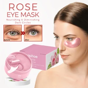 OUHOE 60pcs Rose Eye Mask Fades Fine Lines, Eye Bags, Dark Circles, Moisturizing, Moisturizing, Firming Eye Patch Care Eye Mask