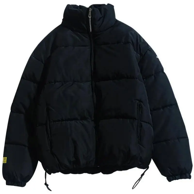 2024 Winter Coat Men's Warm Parkas Streetwear Cotton Coats Slim Male Jackets Solid Windproof Padded Coat Mens Clothing - Image 3