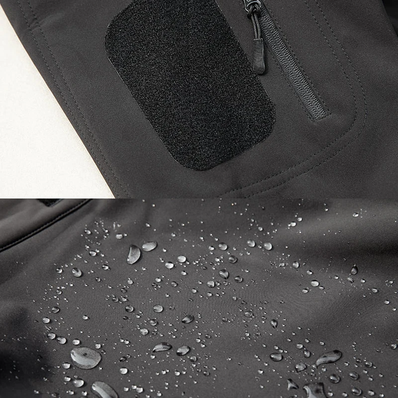 Army SoftShell Tactical Waterproof Jackets Men Hood Coat Military Combat Tracksuit Fishing Hiking Camping Climbing Pant Trousers - Image 3