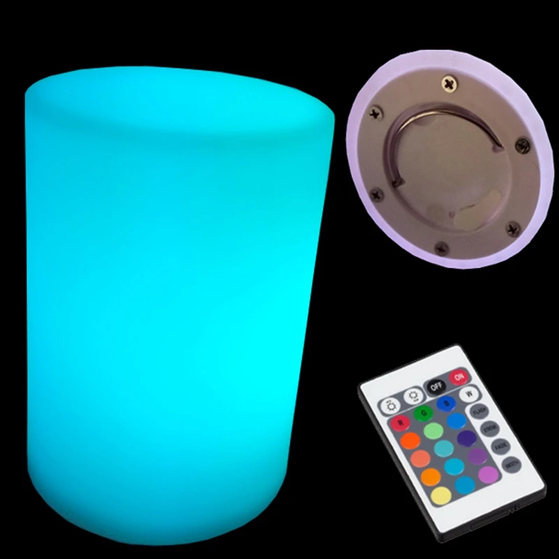 D10*H15cm,LED Table Lamps, Luminescent Cylinder, Rechargeable, SK-LF50, Furniture Ornaments, Bedside Lamps,For Party Event, 1pc, - Image 4