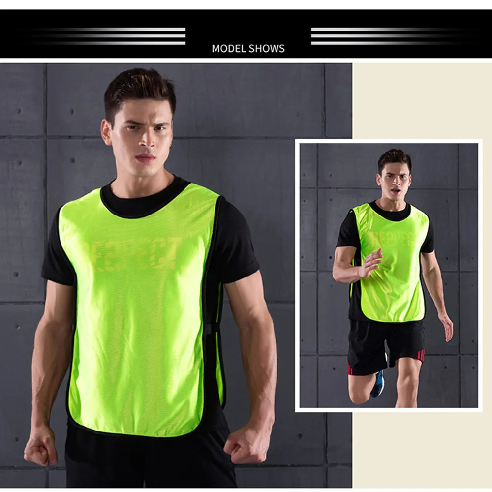 Wholesale Custom Sport Vest Adult Children Football Jerseys Team Group Training Bibs Breathable Vest Soccer Running Shirt - Image 3