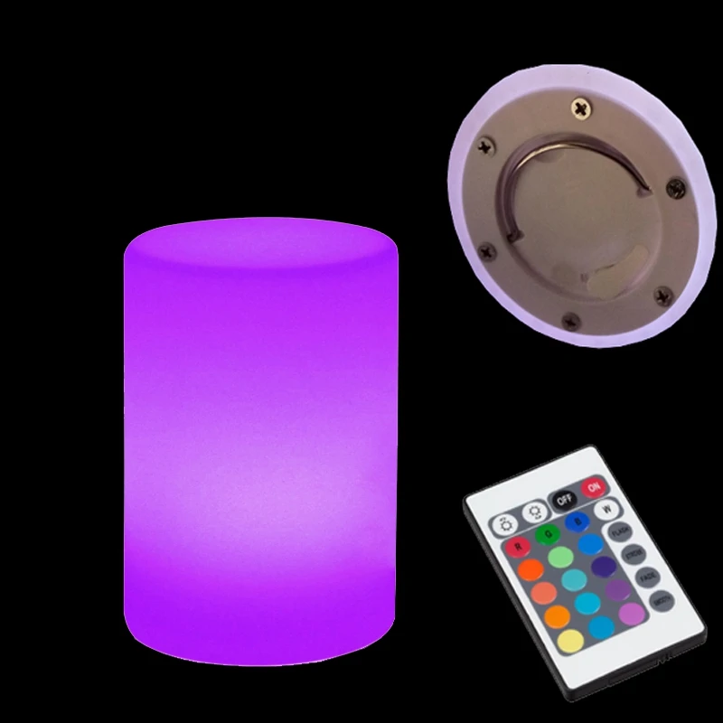 D10*H15cm,LED Table Lamps, Luminescent Cylinder, Rechargeable, SK-LF50, Furniture Ornaments, Bedside Lamps,For Party Event, 1pc, - Image 2