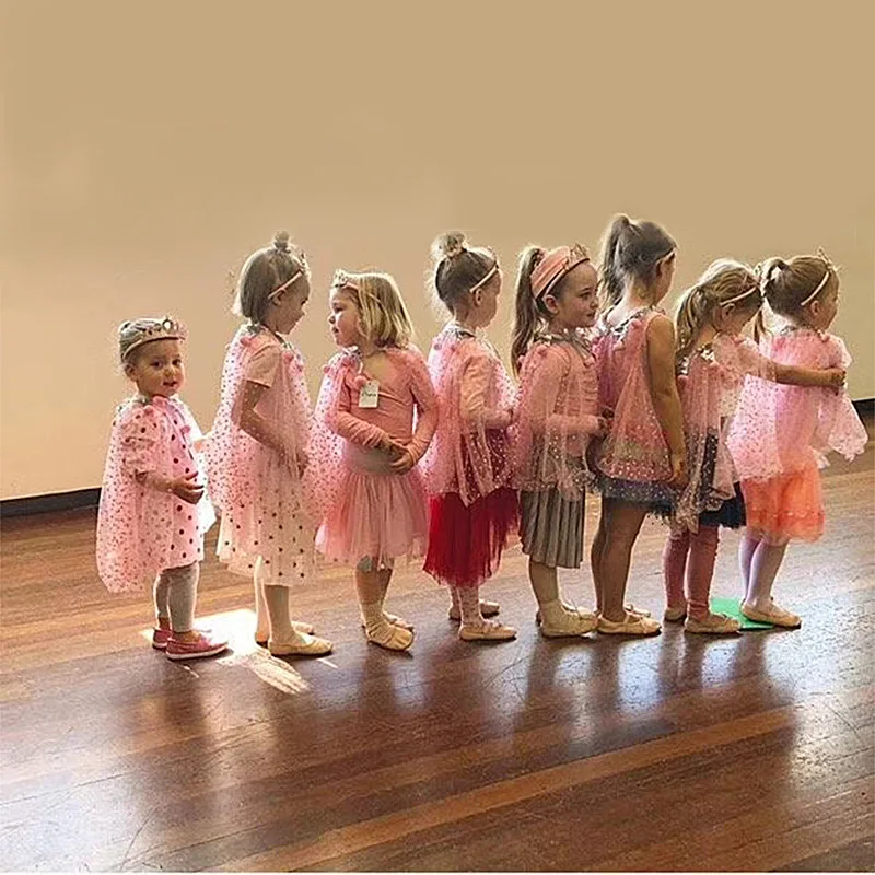 Christmas Halloween Girls Cloak Outerwear One Size Sequins Shawl Kids Coat for Birthday Party Beach Rainbow Princess Costume - Image 5