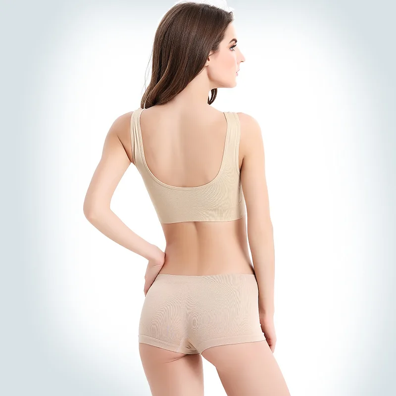 unlined Seamless Bra Vest Women sleep Underwear yoga sports Brassiere Big Size Top no sponge insert pad Bralette - Image 5