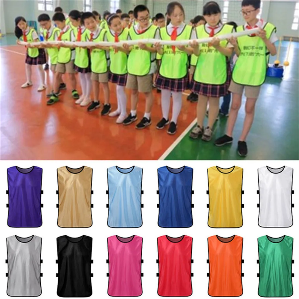 Wholesale Custom Sport Vest Adult Children Football Jerseys Team Group Training Bibs Breathable Vest Soccer Running Shirt - Image 2