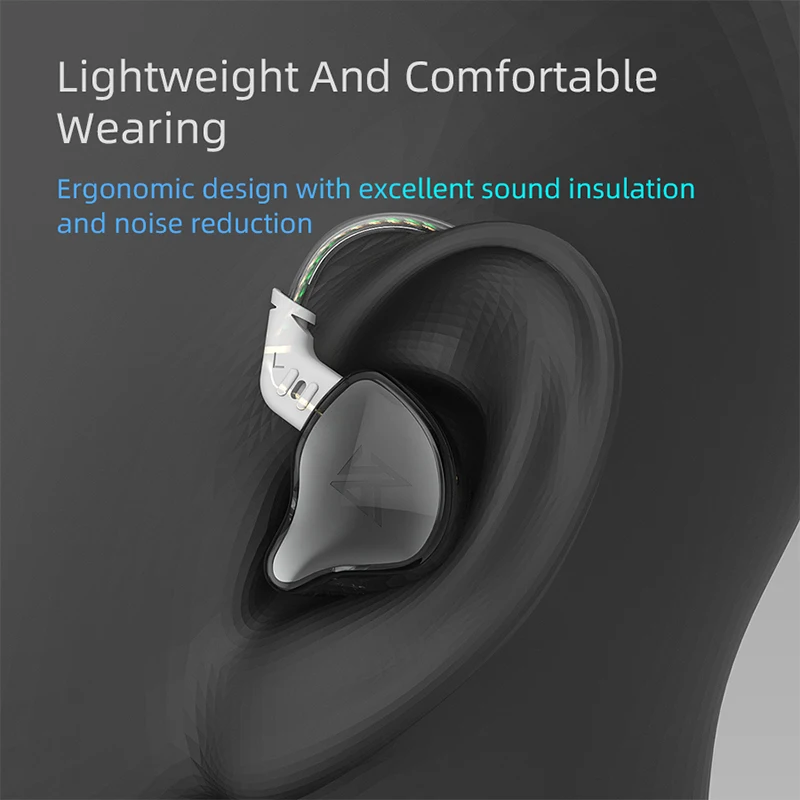 KZ EDC Earphones 1 Dynamic HIFI Bass Earbuds In Ear Monitor Headphones Sport Noise Cancelling Headse - Image 3
