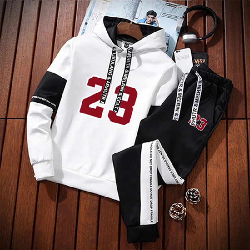 Sports Daily Hot Sale Casual Men's Tracksuit Hooded Long Sleeves Single Piece Sweatshirts And Sweatpants Comfort Outdoor Jogging - Image 2