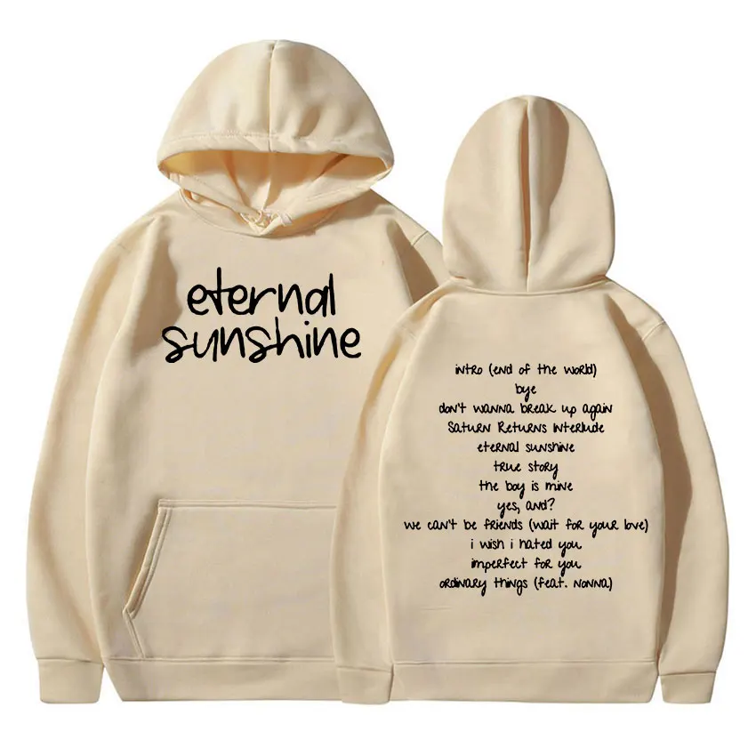 Ariana Grande Eternal Sunshine 2024 New Album Hoodie Men Women Casual Fashion Pullover Oversized Sweatshirts Hip Hop Streetwear - Image 5