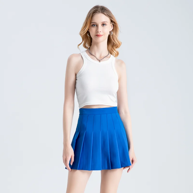 Women's Skirt Summer Clothes Pink Korean Style Preppy School Uniform For Girls Black Pleated Mini Tennis Skirts With Shorts - Image 3