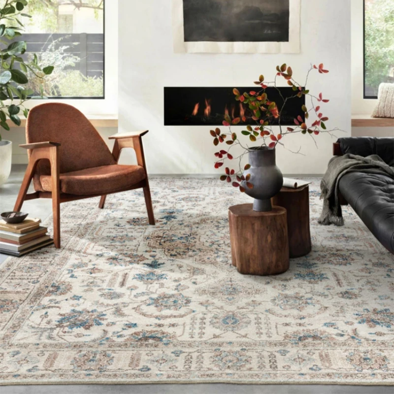 Carpet for Living Room Bohemian Retro Bedroom Plush Rug Home Decoration Luxury Cloakroom Fluffy Mat ковер Tapis Salon 러그 Tapete - Image 2