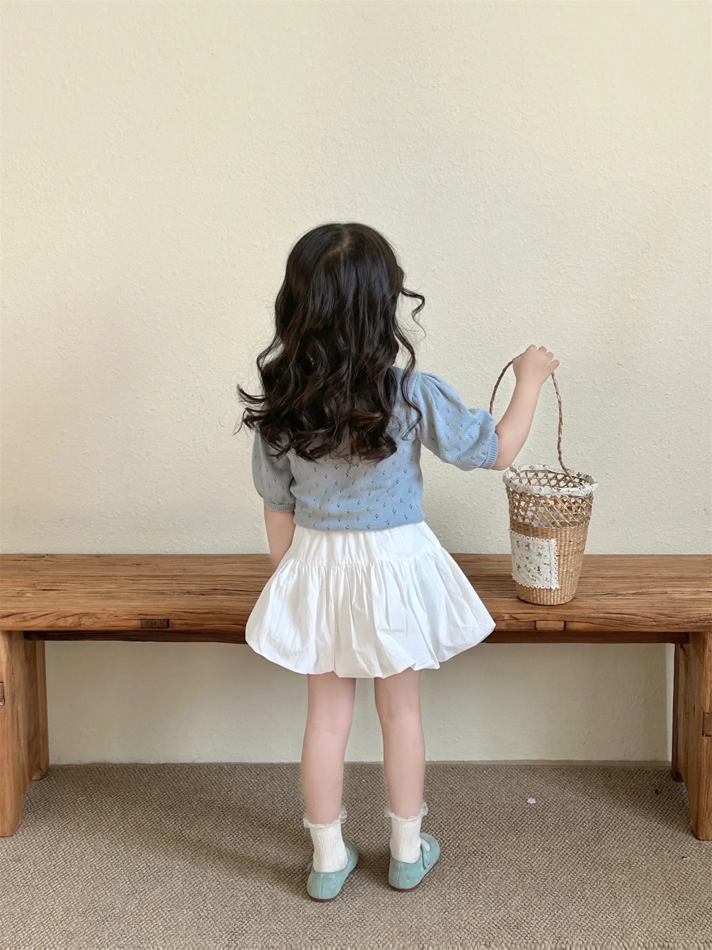 Baby Girls Skirts 2025 Spring New White Pod Skirt Korean Style Fashion Latter Embroidery Kids Girls Wear Culottes - Image 5