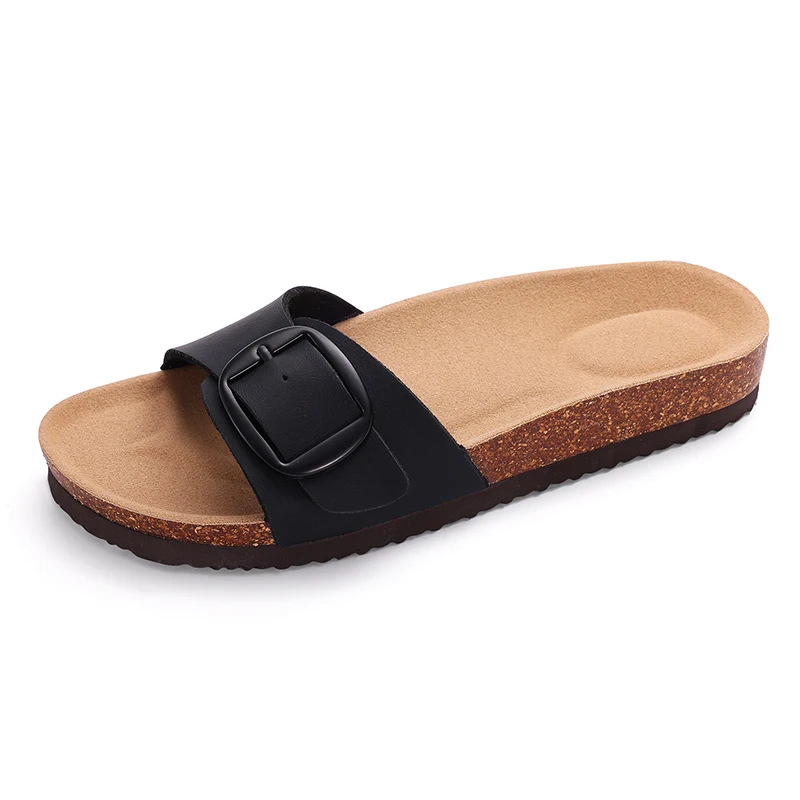Evshine Cork Footbed Flat Slippers Fashion Flip Flops Women Outdoor Beach Shoes With Arch Support Women's Summer Clogs Sandals - Image 6