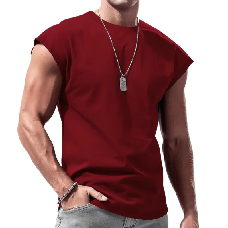 UETEEY Bodybuilding Sports Tank Tops Men Gyms Fitness Workout Sleeveless T Shirt Male Summer Loose Undershirt Running Man Vests - Image 5